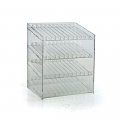 Azar Displays 222884 12 W X 8 5 D 14 H 4-tier Cosmetic Display For Counter Pegboard And Slatwall 