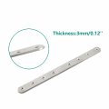 4 Pack Flat Mending Plate For Wood Ulifestar Stainless Steel Straight Brackets 250mm 10 Length 8 Screw Hole Repair Fixing Brace