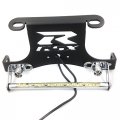 Httmt Mt223-009a-led-bk Black Led Light Fender Eliminator Tidy Tail Inchesgsxr Inches Logo Compatible With 1996-2012 Suzuki