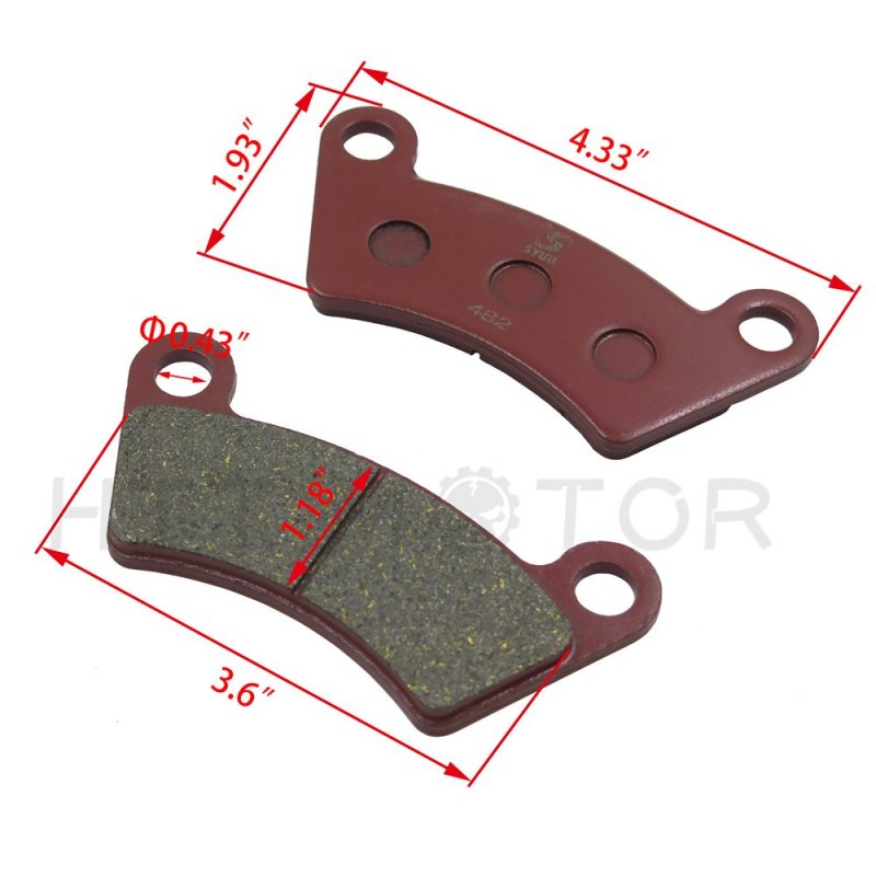 Brass Alloys Disc Brake Pad Set For Keeway Gtx 300 Quad 2010 Rear Pads Pair