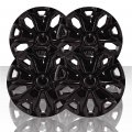 Auto Reflections Set Of 4 16 Wheel Covers For 2015-2019 Ford Transit Gloss Black 
