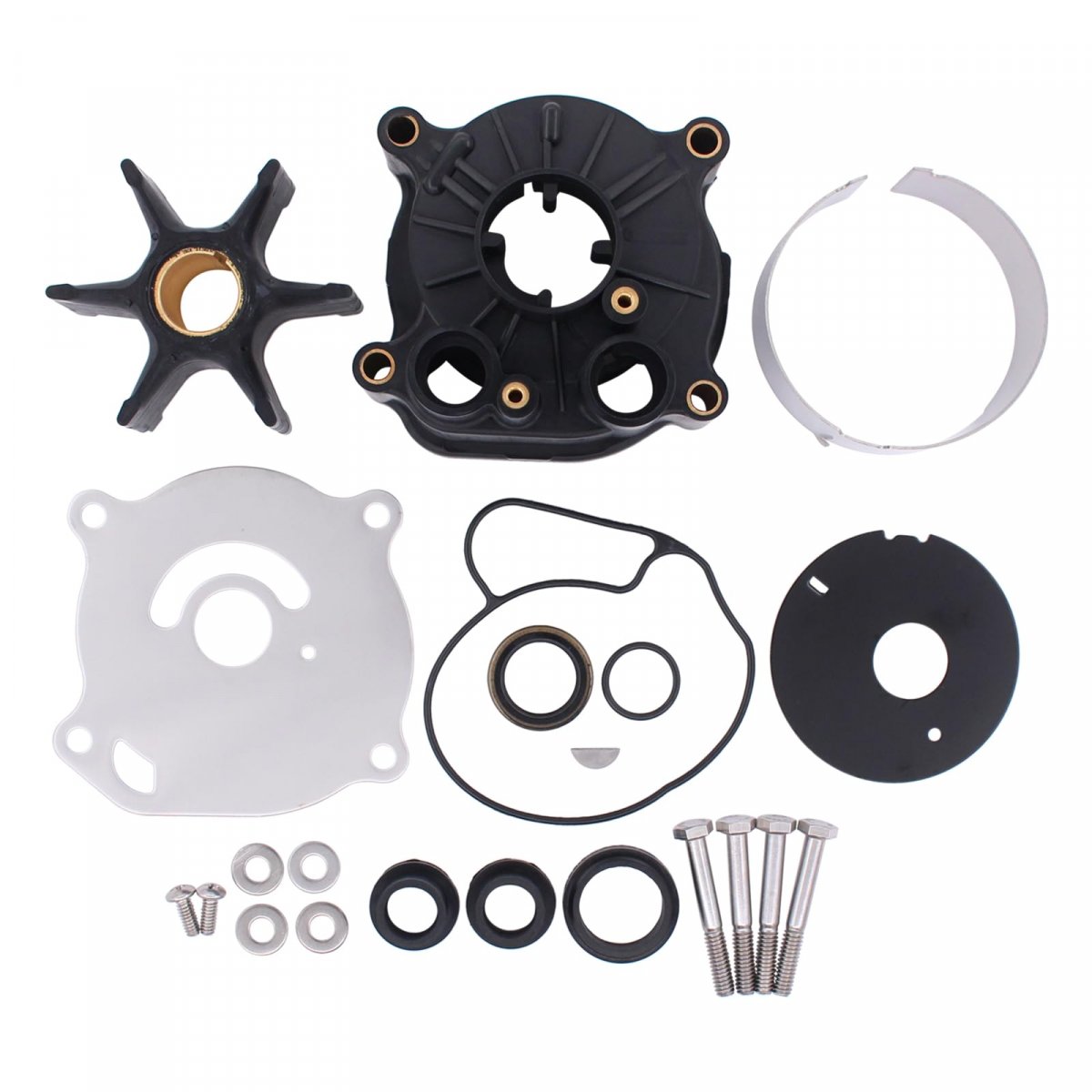 Water Pump Impeller Repair Kit 439140 For Johnson Evinrude V4 85 115 135 Hp 1973 To 1976 And 1977 20 In Shaft Models