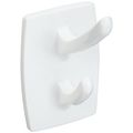 National Hardware N308-270 V2713 Double Hooks In White 2 Pack 
