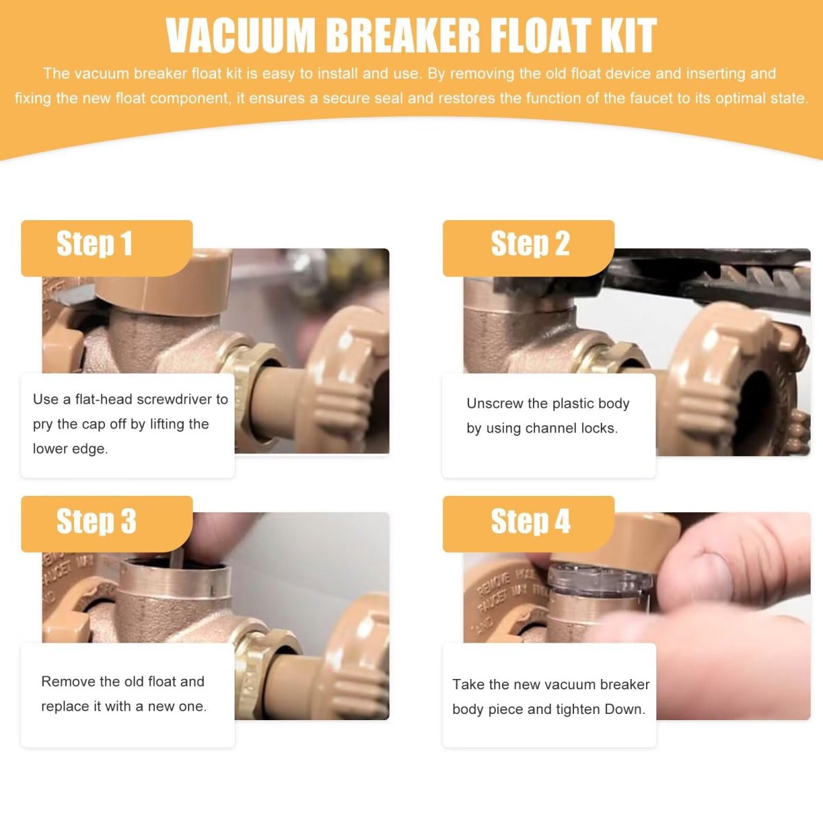 2 Pack Vacuum Breaker Float Kit For Woodford Model 17 Wall Hydrant Rk-17vb Anti Siphon Backflow Prevention Valve Repair