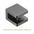 Uxcell Glass Shelf Clamp 2pcs Brass For 5-8mm Thick Adjustable Bracket Support Holder Gold