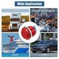 19 Mm Car Waterproof Push Button Switch Metal Round Start Spst 1no Ac 250v Red