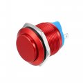 19 Mm Car Waterproof Push Button Switch Metal Round Start Spst 1no Ac 250v Red 