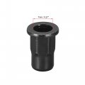 Uxcell M5 Rivet Nuts Thread Half Hexagonal Carbon Steel Zinc-plated Flat Head Threaded Insert Nut Black 20pcs