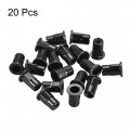 Uxcell M5 Rivet Nuts Thread Half Hexagonal Carbon Steel Zinc-plated Flat Head Threaded Insert Nut Black 20pcs