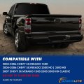 Amerilite Smoke Rear Brake Tail Lights Replacement Set For Chevy Silverado Truck Passenger And Driver Side