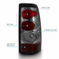Amerilite Smoke Rear Brake Tail Lights Replacement Set For Chevy Silverado Truck Passenger And Driver Side