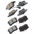 Aintier Automotive Replacement Brake Pads Front Rear Fit For Audi A3 2009-2010 For Quattro Volkswagen Beetle 2012-2013 Eos