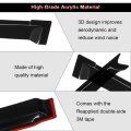 4pcs Side Window Deflectors For 2017 2019 Honda Crv Rain Guards Ex L Lx Touring Turbo Plus Transparent Smoked Polycarbonate