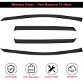 4pcs Side Window Deflectors For 2017 2019 Honda Crv Rain Guards Ex L Lx Touring Turbo Plus Transparent Smoked Polycarbonate