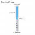 Uxcell Router Bit 1 4 Shank Inch Cutting Dia 2 Straight Flutes Hss For Woodworking Milling Cutter Diy Tool