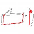 Auto Krafters Compatible Replacement For Door Weatherstrip Lh Rh 1966-67 Fairlane And Comet C6oz-6320530-1