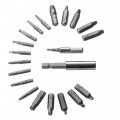 Gadpiparty 22pcs Set Damaged Nut Extractor Rusted Remover Tool Tire Bolt Stripped Nuts Broken Shelled Disassembler
