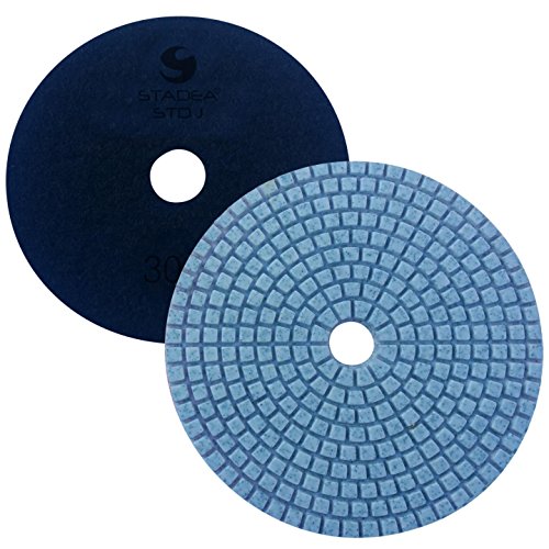 Stadea Ppw208d Concrete Polishing Pads 5 Inch Grit 30 Diamond For Terrazzo Marble Floor Counter Wet Pack Of 2