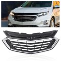 Front Bumper Upper Grille For Chevy Equinox 2018 2019 2020 Pp Black Chrome Grill 