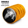 Snook Fishing Illustration Valve Stem Caps For Tire Rim Wheel Aluminum Yellow