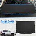 X Autohaux Retractable Cargo Cover For Toyota Rav4 2019-2023 Waterproof Non Slip Suv Rear Trunk Shielding Shade Black