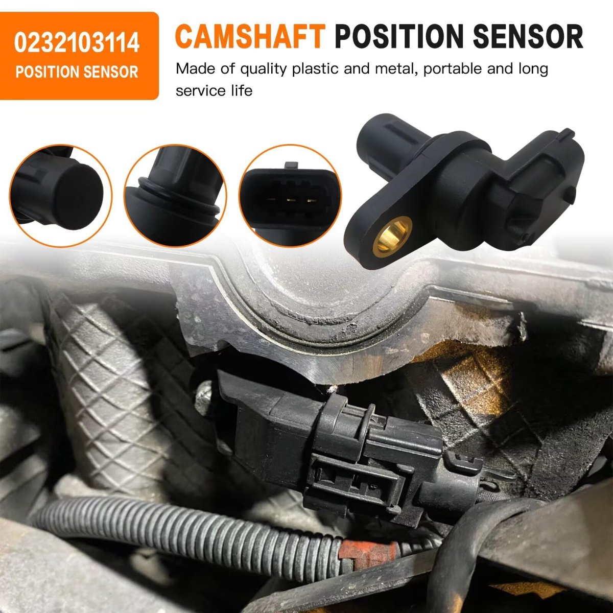 Engine Camshaft Position Sensor 0232103114 0041539628 2729050043 0232103050 For 2007-2011 Mercedes-benz E550