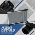 Auto Dynasty Dpi 13026 Factory Style 1-row Cooling Radiator Compatible With Subaru Forester 2 5l Turbo At 2006-2008 Aluminum