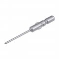 Uxcell 10 Pcs 4mm Round Shank 40mm Length 1 2mm Phillips Ph00 Magnetic S2 Screwdriver Bits