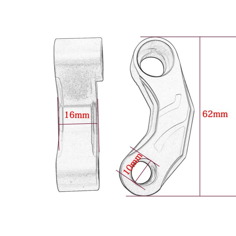 Evomosa Motorcycle Rearview Mirrors Extension Riser Extend Adapter 10mm For R 1200 Gs 1200gs R1200gs Lc Adventure Adv 2013 2014