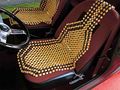 Zento Deals 2 Pieces Of Natural Wooden Beads Back Massage Cushion