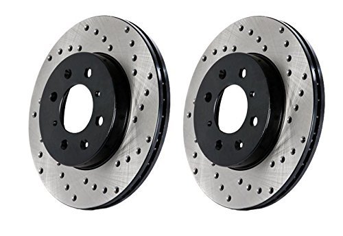 Stoptech 128 40068l Sport Cross Drilled Rotor- Rear Left