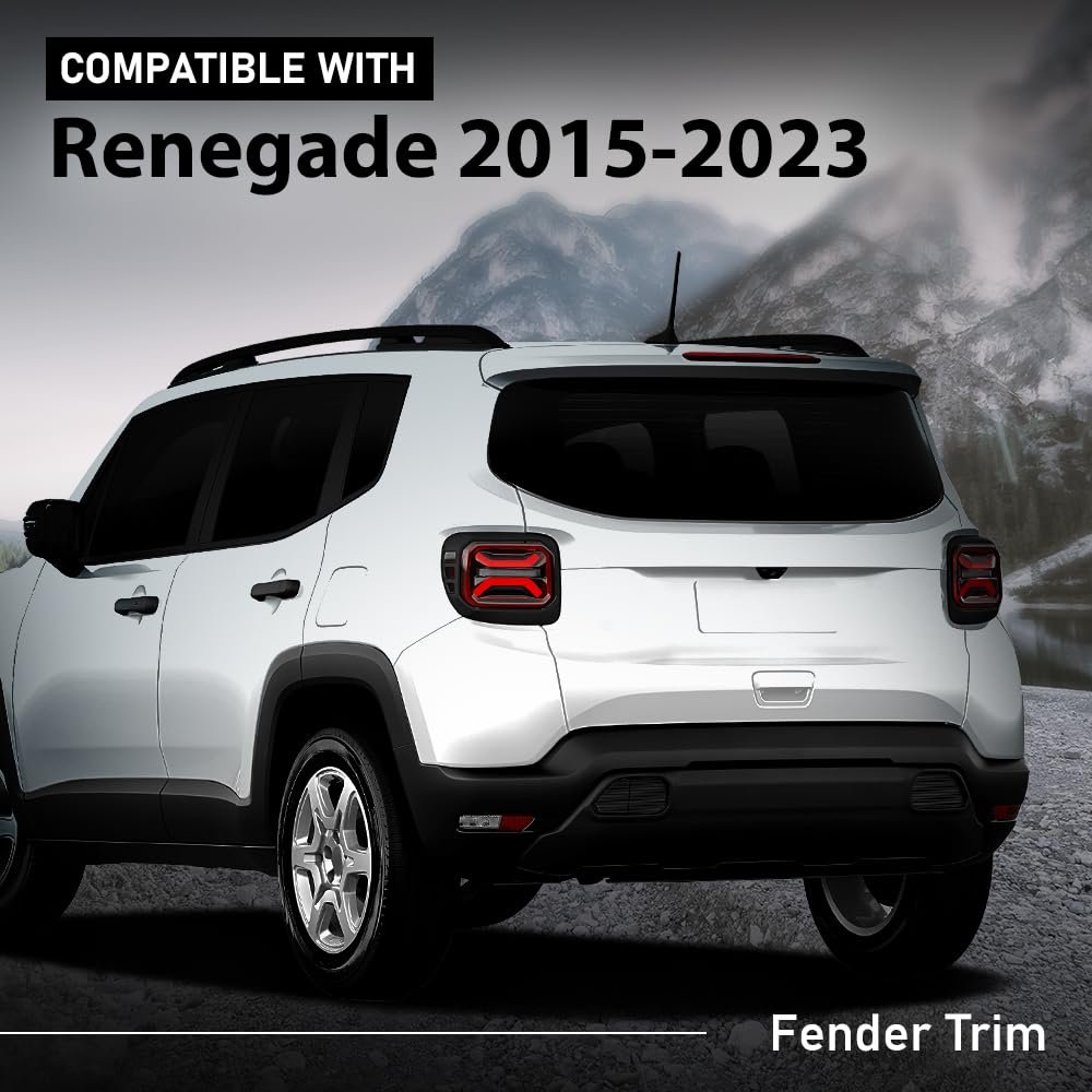Rear Left Driver Side Fender Flare Trim For Jeep Renegade 2015 2023 Wheel Opening Molding Arch Black 68316003ad 68316007ab