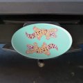 Leopard Gecko Oval Tow Trailer Hitch Cover Plug Insert