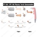 20pcs Electrode 0 055 1 4mm Nozzle Tip For Pt-100 Ipt-100 Plasma Cutter Torch