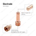 20pcs Electrode 0 055 1 4mm Nozzle Tip For Pt-100 Ipt-100 Plasma Cutter Torch