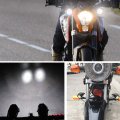 Ourbest Motorcycle Lights Halo Ring Fog Spotlight Daytime Running White Central Halo Strobe Modes U7 Led Drl Auxiliary Driving 