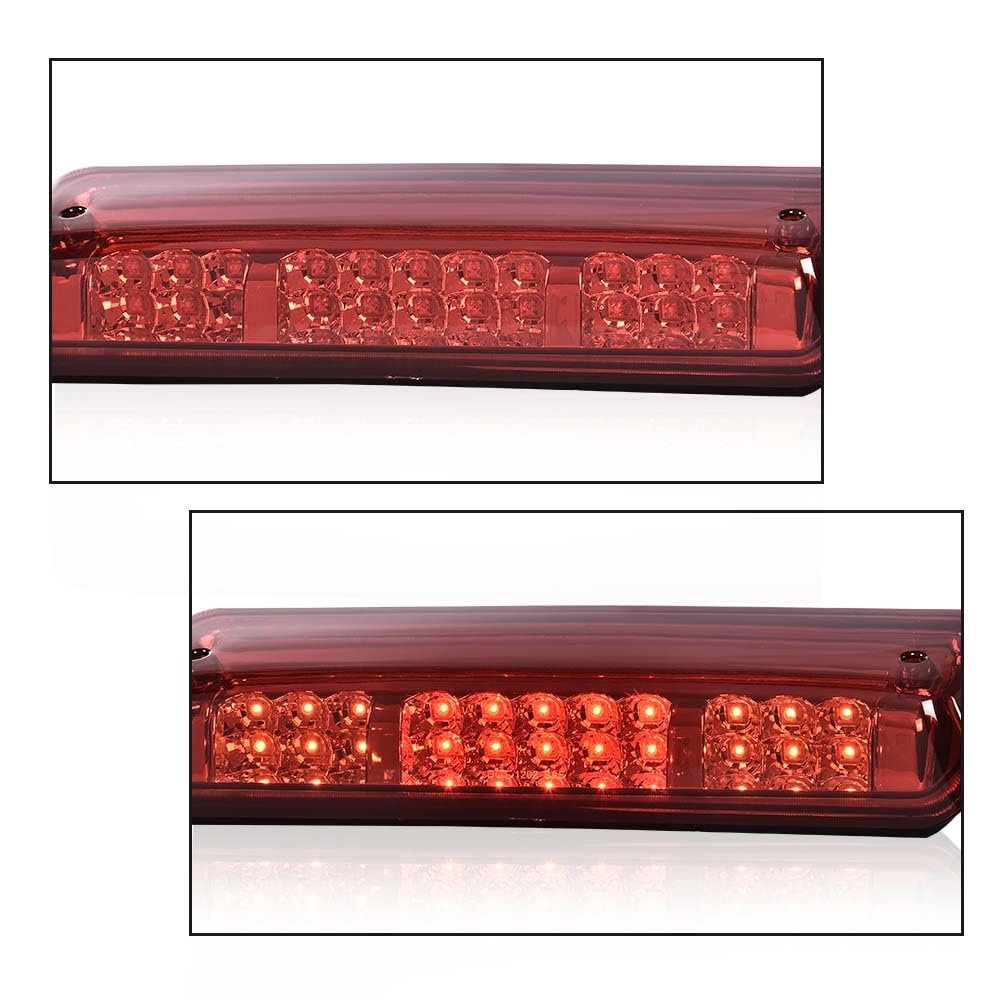 Led 3rd Brake Light For Ford Explorer Sport Trac 2007 2010 F150 Lobo 2004 2008 Lincoln Mark Lt 2006 Red Lens Clear Housing