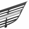 Gm1200428 Factory Style Front Bumper Grill Grille Assembly With Chrome Moulding Compatible Chevy Impala 2000-2005 Matte Black