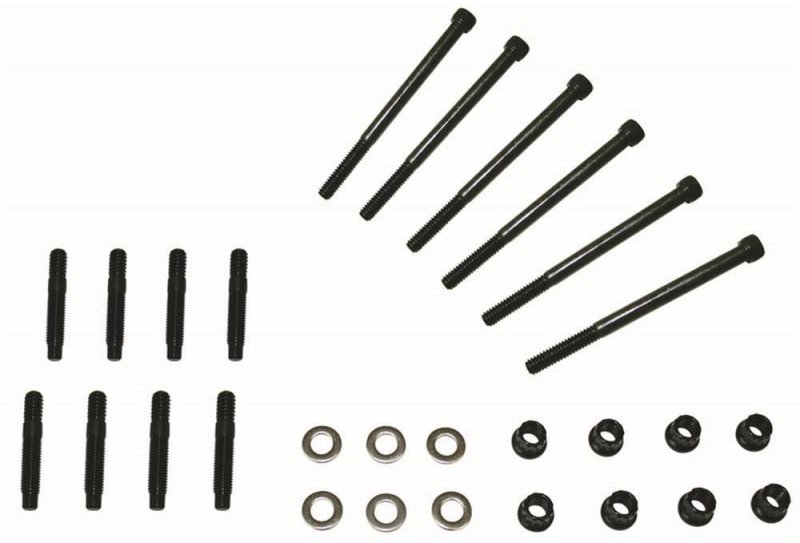 68835 Valve Cover Hardware Kit For 3 In Tall Big Block Chevy Covers With Tubes On Intake Silver Clear Zinc Finish