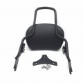 Httmt Adjustable Detachable Backrest Sissy Bar With 4 Point Docking Hardware Two Up Luggage Rack Compatible Touring Road King