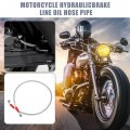 80cm 31 5 Length 10mm Id Motorcycle Hydraulic Brake Line Oil Hose Pipe 28a 0a Stainless Steel Braided Cable For Atv Motocross