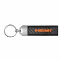 Ipick Image 100 Real Carbon Fiber Leather Strap Key Chain With Black Stitching For Hemi Logo