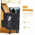 Favomoto Car Seat Storage Bag Back Pocket Tablet Holder For Purse Hanging Metal
