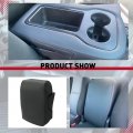 Hecasa Center Console Lid Armrest Cover Compatible With 2007-2014 Chevy Silverado 1500 2500 3500 Tahoe Suburban Yukon Sierra