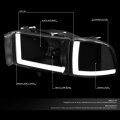 Auto Dynasty Led Drl Tinted Clear Side Headlight Corner Lamps Tool Kit Compatible With Dodge Ram Truck 94-02