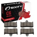 Sixity C6 Front Ceramic Brake Pads For Victory High-ball Cast Spoke Wheels 2014-2015 Complete Set 