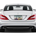 Ipick Image Slim Real Black Carbon Fiber German Flag In Sports Stripe License Plate Frame