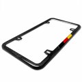 Ipick Image Slim Real Black Carbon Fiber German Flag In Sports Stripe License Plate Frame