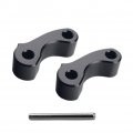 Dewhel Black 2x Aluminum Rear Window Latch Hinge Pivots For 95-04 Tacoma 00-06 Tundra Xtracab 