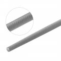 Uxcell Second Cut Grade High Carbon Hardened Steel Round File W Rubber Hand Grip Handle 10-inch
